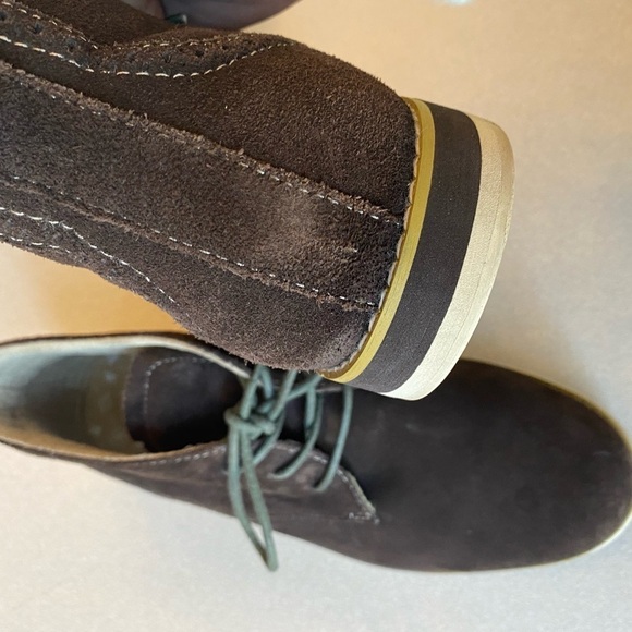 Stacy Adams Dark Brown Suede Chukka Style Boots - Picture 6 of 8